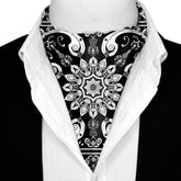 BEED DESIGN SILK ASCOT AND POCKET SQUARE SET – PREMIUM COLLECTION