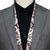 RED ALPANA DESIGNS MEN SCARF - PREMIUM COLLECTION