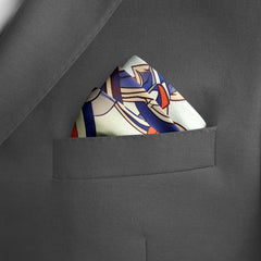 VINTAGE SILK POCKET SQUARE