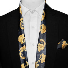 GENERATIVE MEN SCARF AND POCKET SQUARE SET – PREMIUM COLLECTION