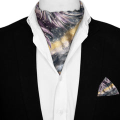 AURORA SILK ASCOT AND POCKET SQUARE SET – PREMIUM COLLECTION