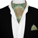 EMPIRE SILK ASCOT AND POCKET SQUARE SET – PREMIUM COLLECTION