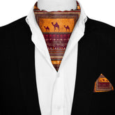 CARAVAN SILK ASCOT AND POCKET SQUARE SET – PREMIUM COLLECTION