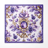LISIANTHUS FLOWERS MEN SCARF AND POCKET SQUARE SET – PREMIUM COLLECTION
