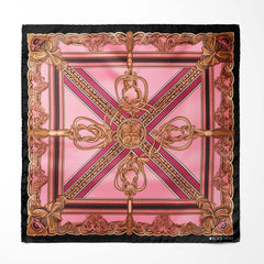 GEOMATRIC PATTERN SILK POCKET SQUARE