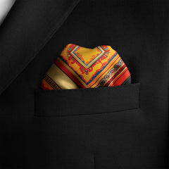 Silk Pocket Square | Men's Pocket Square | Black Wolf