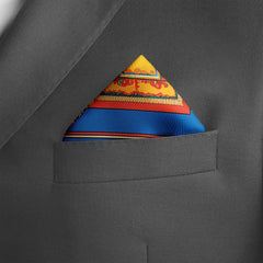 Silk Pocket Square | Men's Pocket Square | Black Wolf