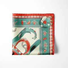 VINTAGE SOUTHWESTERN SILK POCKET SQUARE