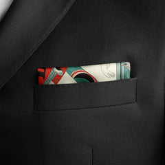 VINTAGE SOUTHWESTERN SILK POCKET SQUARE