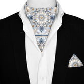 LUXURY ARABIC SILK ASCOT AND POCKET SQUARE SET – PREMIUM COLLECTION