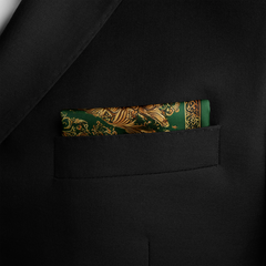 VERIDIAN SILK POCKET SQUARE