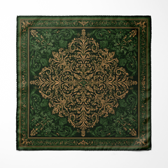 EMERALDINE SILK POCKET SQUARE