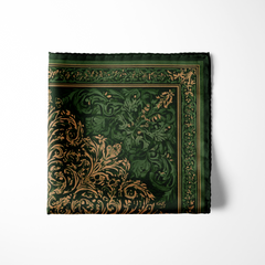 EMERALDINE SILK POCKET SQUARE