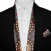 MANDALA DESIGN MEN SCARF AND POCKET SQUARE SET – PREMIUM COLLECTION