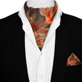 INFERNO SILK ASCOT AND POCKET SQUARE SET – PREMIUM COLLECTION