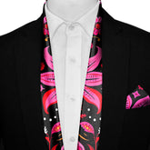 MEXICAN FLOWER MEN SCARF AND POCKET SQUARE SET – PREMIUM COLLECTION