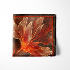 INFERNO SILK POCKET SQUARE