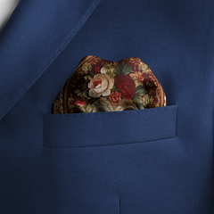 ROSARIUM SILK POCKET SQUARE