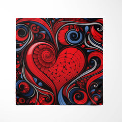 LOVE HEARTS SILK POCKET SQUARE - VALENTINE DAY COLLECTION