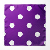 PURPLE POLKA DOTS SILK POCKET SQUARE