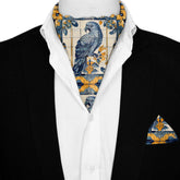 ALELUIA SILK ASCOT AND POCKET SQUARE SET – PREMIUM COLLECTION