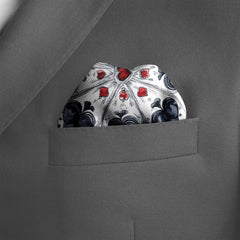 MONOCHROMATIC SILK POCKET SQUARE