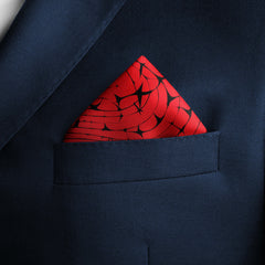 LOVE HEARTS SILK POCKET SQUARE - VALENTINE DAY COLLECTION