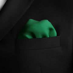 GREEN DOT SILK POCKET SQUARE