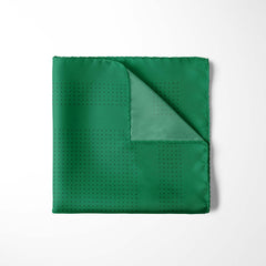 GREEN DOT SILK POCKET SQUARE