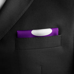 PURPLE POLKA DOTS SILK POCKET SQUARE