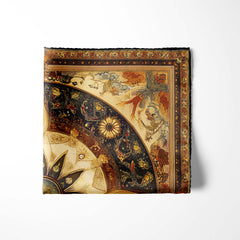 MEDIEVAL TAPESTRY SILK POCKET SQUARE