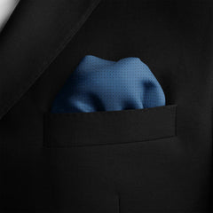 BLUE DOT SILK POCKET SQUARE