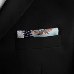 DANCING CRENIES SILK POCKET SQUARE