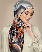 BATIK GEOMETRIC SILK WOMEN HIJAB – PREMIUM COLLECTION
