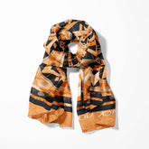 FOLK ART PATTERN MEN SCARF AND POCKET SQUARE SET – PREMIUM COLLECTION