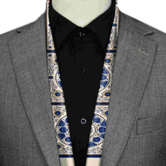 AZURE BLOOM MEN SCARF - PREMIUM COLLECTION