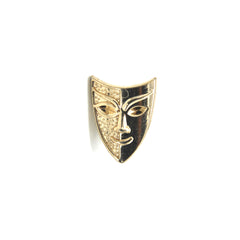GOLD JOKER MASK BROOCH