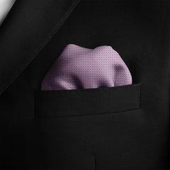 LILAC DOT SILK POCKET SQUARE