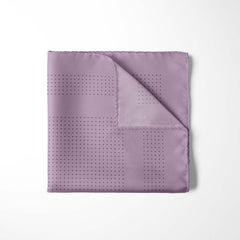 LILAC DOT SILK POCKET SQUARE