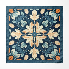 Floral Pocket Square | Men's Pocket Square | Black Wolf