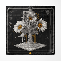 TECHFLORA SILK POCKET SQUARE