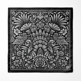 NOIR SILK POCKET SQUARE