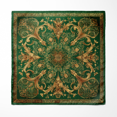 VERIDIAN SILK ASCOT AND POCKET SQUARE SET – PREMIUM COLLECTION