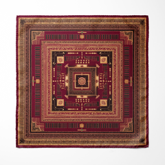 MANDALA FORT SILK POCKET SQUARE