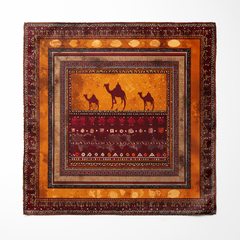 CARAVAN SILK POCKET SQUARE