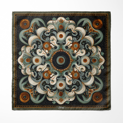 VERMILLION SILK POCKET SQUARE