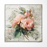 ANTIQUE ROSE SILK POCKET SQUARE