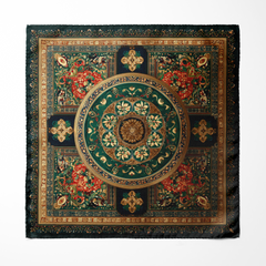 BABYLON SILK ASCOT AND POCKET SQUARE SET – PREMIUM COLLECTION