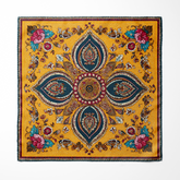 MARIGOLD BLOOM SILK POCKET SQUARE
