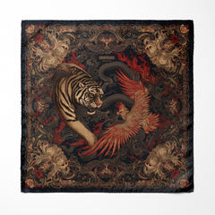 DRAVON SILK ASCOT AND POCKET SQUARE SET – PREMIUM COLLECTION